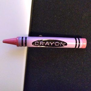 Vintage Pink Crayon Pin